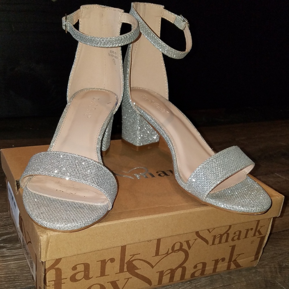 Silver Sparkle Heels